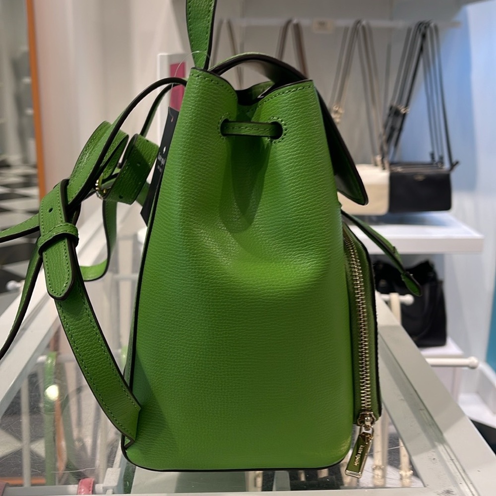 Kate Spade Kristi Medium Flap Backpack 
Turtle Green 
NWT - Picture 13 of 16
